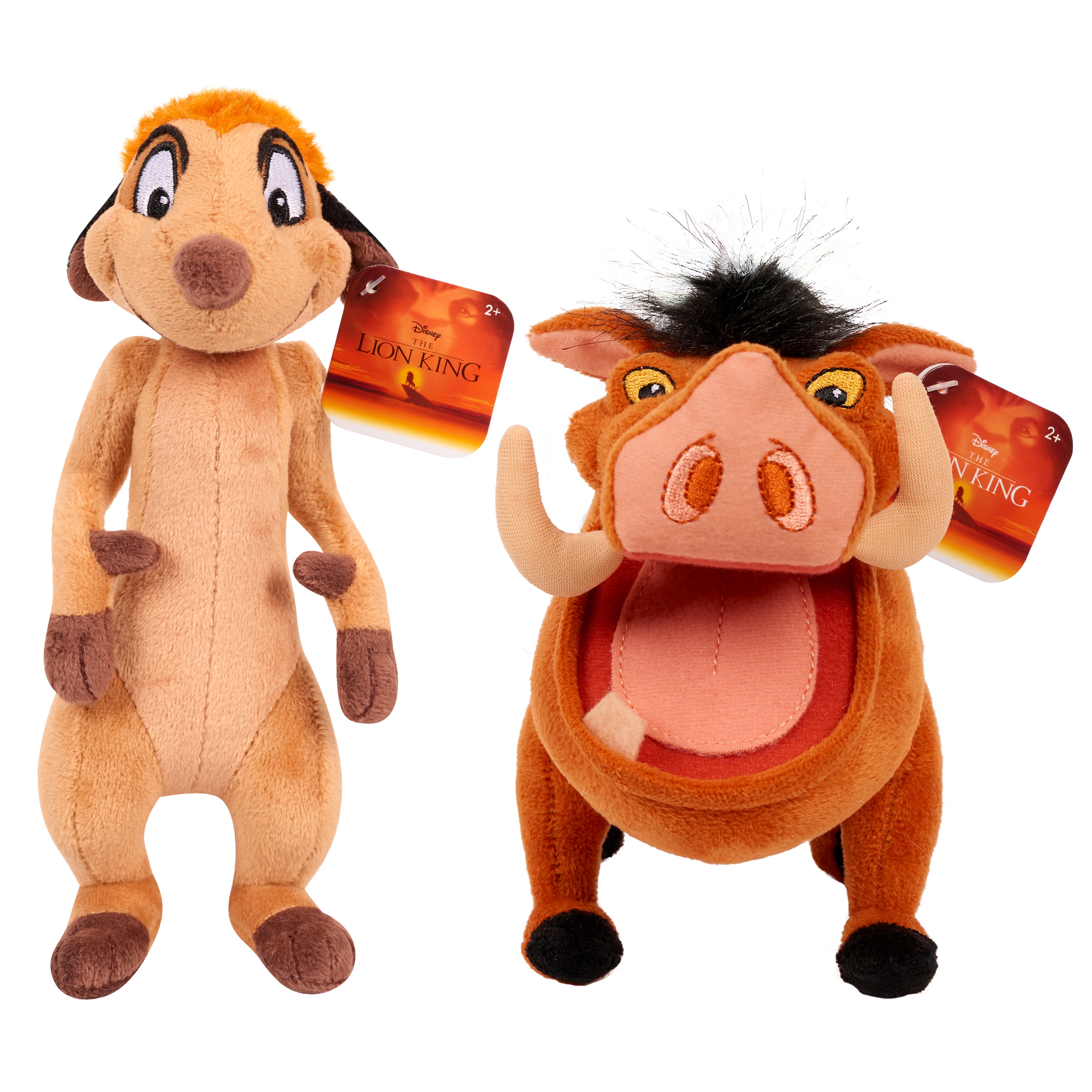 Lion King Plush Timon & Pumbaa - 2 pack bundle 