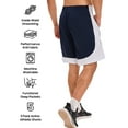 thumbnail image 7 of TELALEO 5 Pack Mens Mesh Athletic Basketball Shorts Gym Shorts with Pockets, Quick Dry Running Shorts for Men L, 7 of 7