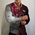 thumbnail image 1 of Camisa clásica con estampado floral de verano para hombre, ropa informal de moda para la calle, la oficina, ropa cómoda para fiestas y clubes, 1 of 6