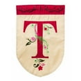 thumbnail image 3 of Evergreen Enterprises, Inc Floral Scroll Monogram 2-Sided Garden Flag, 3 of 5