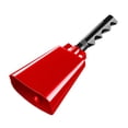 thumbnail image 3 of arctrm Cowbell Cheering Hand Bell Decorative Wedding Bells Noise Maker Service Bell for Red, 3 of 9