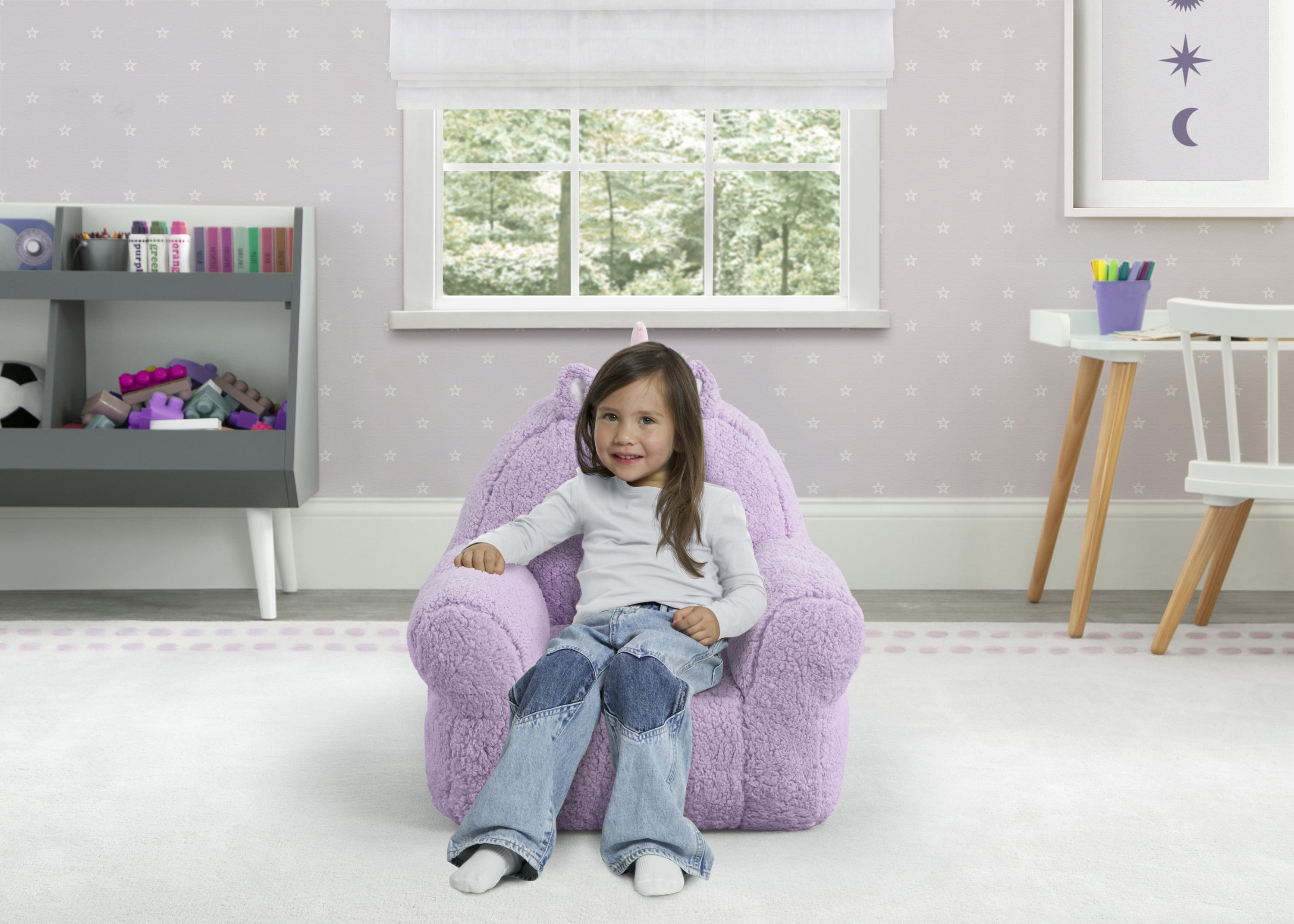 Delta Children Unicorn Cozee Buddy Chair, Purple