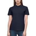 thumbnail image 2 of Short Sleeve Polo Shirts for Women Solid Blouses Quick Dry Collared Shirts Business Casual Work Tops Athletic Tennis Golf Clothes, 2 of 6