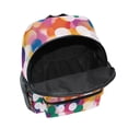thumbnail image 6 of FORMRS School Backpack with Front Zippered Pocket 12" Student Travel Daypack, White Colorful Circles, 6 of 6