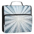 thumbnail image 3 of ALAZA Zipper Binder Bag Blue Fireworks 3 Ring File Folder Binder Organizer Bag, 3 of 8