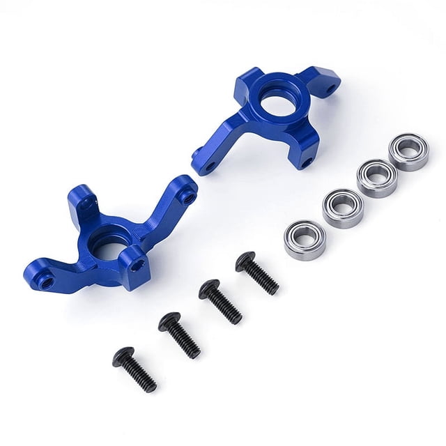 Soporte de cubo de dirección Bewildely de aleación de aluminio 1/10 para XTE XBE RC Azul oscuro 2 uds