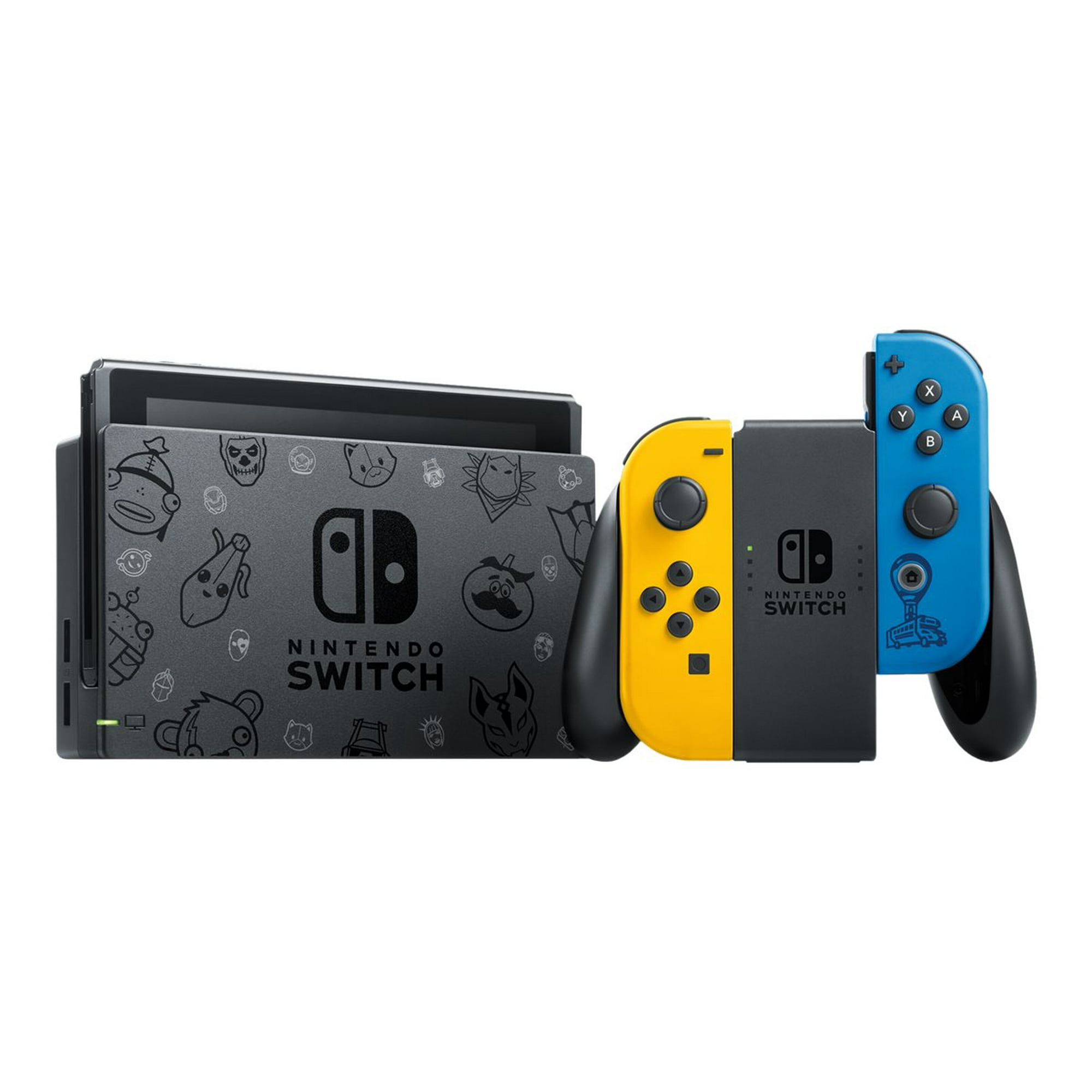 Nintendo Switch イエロー/ブルー Nintendo Switch with Yellow and Blue Joy-Con - Fortnite Special