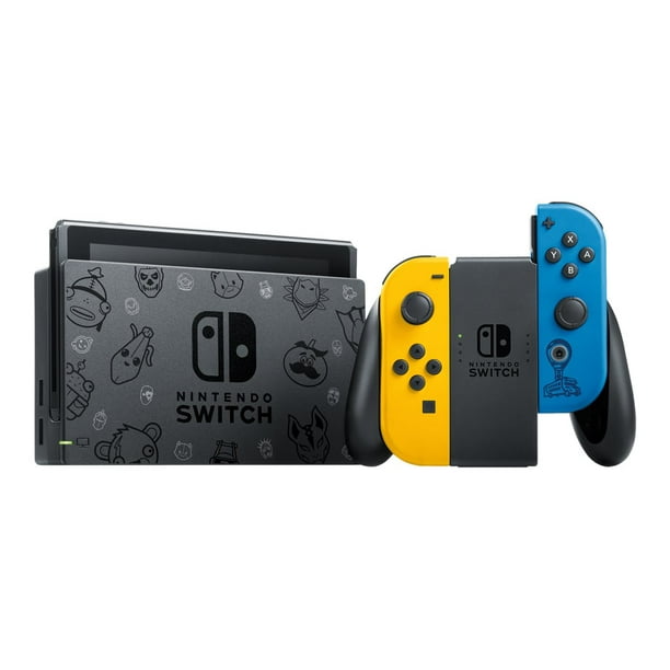 Nintendo Switch with Yellow and Blue Joy-Con - Fortnite Special