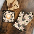 thumbnail image 5 of Dog Mom Kitchen Oven Mitt and Pot Holder Sets 2 Pcs for Baking, Cooking and Grilling, Heat Resistant Up To 392 °F, 5 of 7