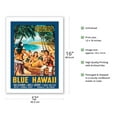 thumbnail image 2 of Blue Hawaii - Elvis Presley - Vintage Film Movie Poster by Mauro Colizzi c.1961 - Bamboo Fine Art 290gsm Paper (Unframed) 12x16in, 2 of 4
