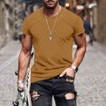thumbnail image 2 of Nmnitkp Tshirts Shirts for Men High-Quality Fabric Mens T-shirts New Design Short Sleeve T-Shirts Crew Neck Slim Fit Stretch Pullover Sweater Casual Mens Shirts, 2 of 6