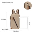 thumbnail image 2 of KL928 Canvas Sling Bag - Small Crossbody Backpack Shoulder Casual Daypack Rucksack for Men Women(Khaki), 2 of 7