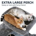 thumbnail image 6 of Vibrant Life 50inch Cat Tree Tower with Large Condo and Perch for Indoor Cats, Gray, 6 of 10