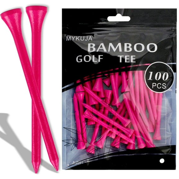 Golf Tees Pack of 100 Golfing Tee 3 1/4inch Bamboo Golf Tee Golf Gifts