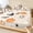 White, Jet Black, Vivid Orange, Ash Grey, variant on Twin Sze Fitted Sheet Set - Cream Halloween 2 Piece Bedding Sets 16" Deep Pocket Fitted Sheet with 1 Pillowcase, Funny Ghost Black CAt Pumpkins Spi-der Brushed Microfiber Hotel Luxury Bed Sheets