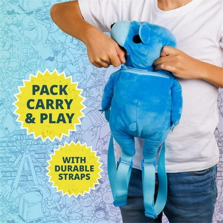 Gang Beasts Blue Bear Plush Backpack School Bag Video Game