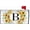 Summer Monogram B Mailbox Cover, variant on Summer Sunflower Monogram Letter H Mailbox Cover Magnetic 21x18 Inch, Family Last Name Initial Post Letter Box Covers, Spring Summer Seasonal Outdoor Yard Garden Standard Mailbox Decor
