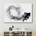 thumbnail image 3 of wall26 Canvas Print Wall Art Spray Paint Graffiti Ink Football Player Sports &amp; Fitness Athletes Digital Art Realism Boy's Bedroom Decorative Urban Rustic for Living Room, Bedroom, Office - 16&quo, 3 of 5