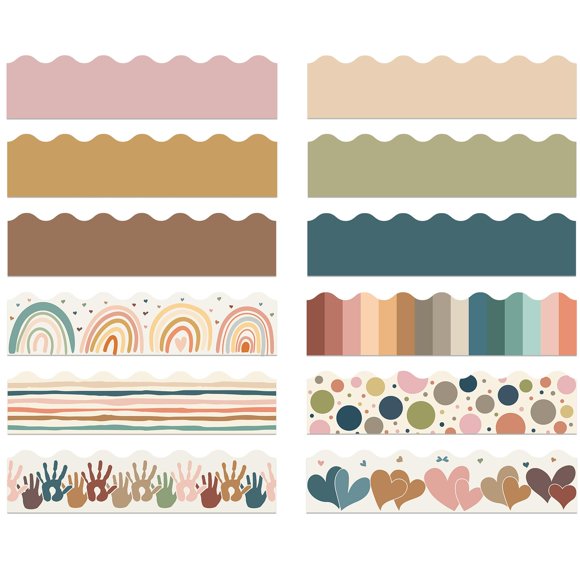 Tablón de anuncios Borders Geyee, 240 unidades, 72 m, color bohemio colorido