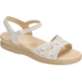 thumbnail image 1 of Women's SAS Duo Ankle Strap Sandal White Leather 7 W, 1 of 4