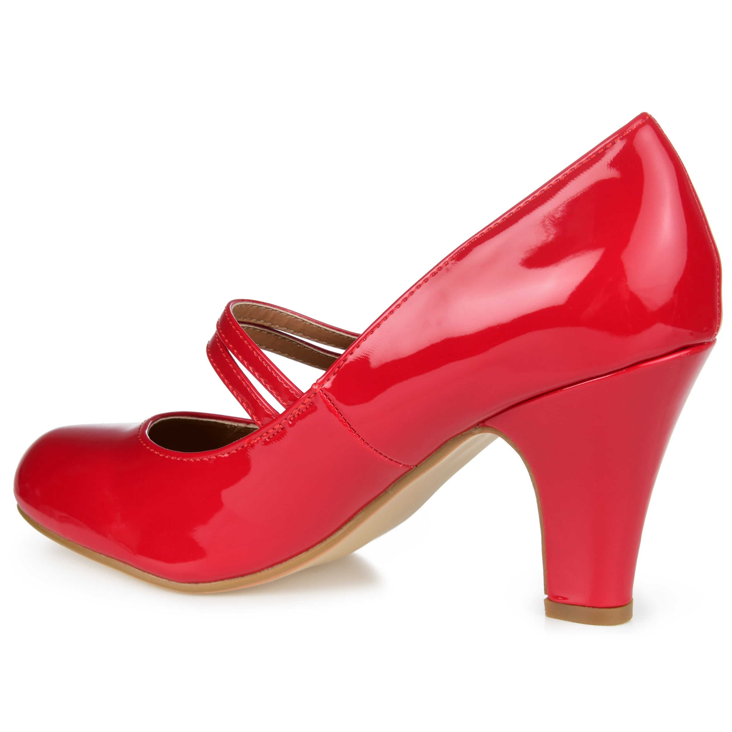 Journee Womens Wendy-09-1 Round Toe High Block Heel Pumps