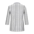 thumbnail image 6 of Craaazy Women's Casual Printing 3/4 Sleeve Button V- Neck Pleated Fashionable Spring Summer Tops Gifts, 6 of 6