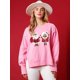 thumbnail image 4 of Sudadera con capucha y parches de purpurina, camiseta vintage, ropa de calle de manga larga ajustada estilo Harajuku, ropa de mujer, camiseta navideña, otoño e invierno 2024, 4 of 5