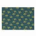 thumbnail image 1 of Yellow and Blue Cutting Board, Autumn Season Foliage with Stars Circles on Blue Shade Background, Decorative Tempered Glass Cutting and Serving Board, Small Size, Dark Blue and Yellow, by Ambesonne, 1 of 1