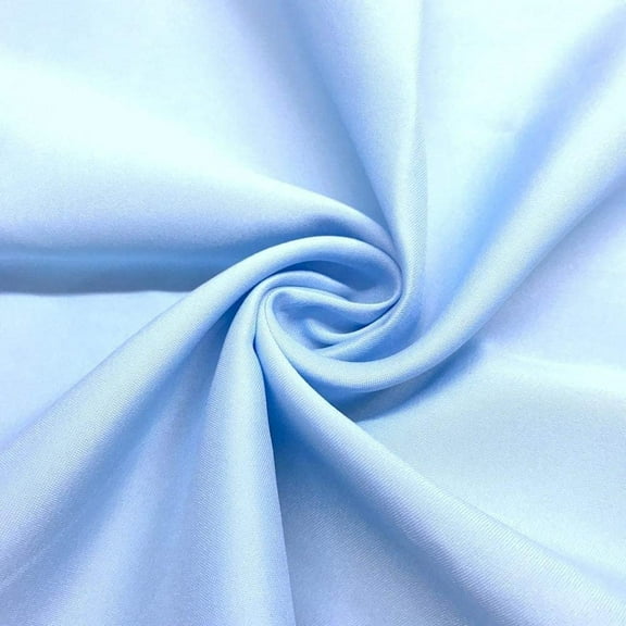Valentina Textile Inc Matte Satin (Peau de Soie) Duchess Satin Fabric Bridesmaid Dress 58/60" Wide Sold BTY Many Colors (1 Yard, Baby Blue)