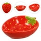 thumbnail image 4 of 2 platos pequeños decorativos de cerámica versátiles con forma de fresa, ideal para servir aperitivos, postres y frutas, para cocina y fiestas, 4 of 8