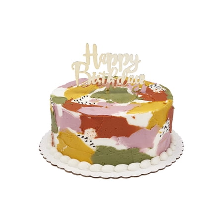 Natural Brushstrokes ROUND CAKE