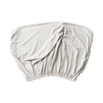 thumbnail image 1 of Funda para cabecera de cama elástica de 47'', extraíble y antipolvo, con respaldo Blanco, 1 of 7