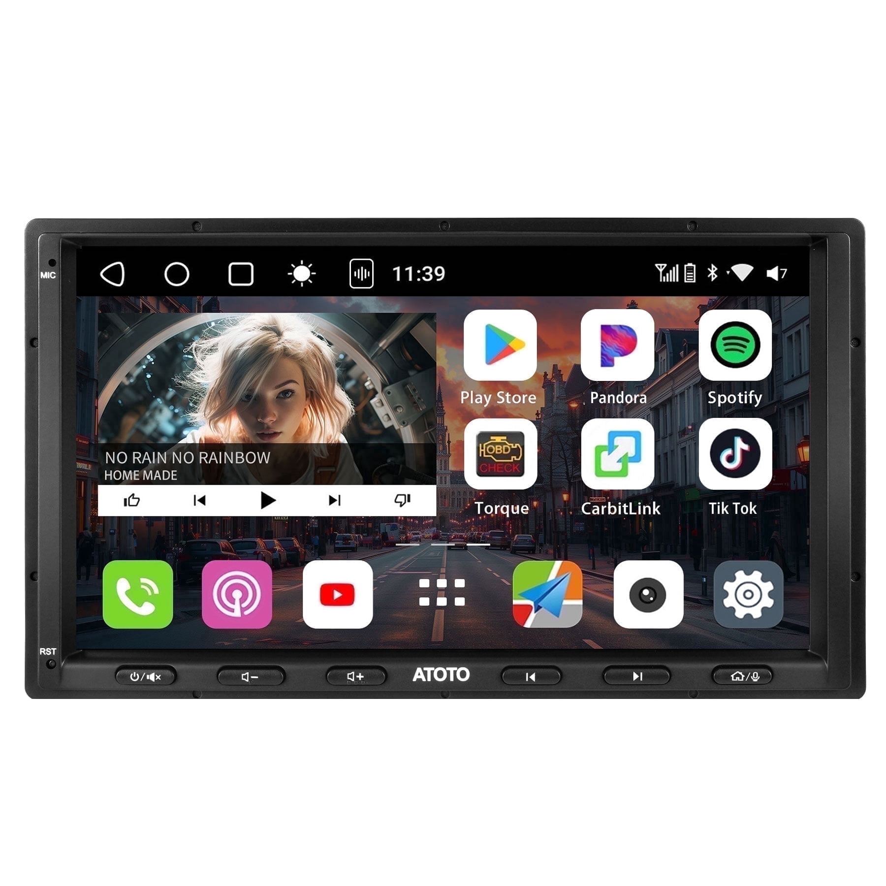ATOTO A6PF 7-Inch Double Din Android Car Stereo: Carplay, Android