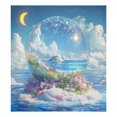 thumbnail image 6 of Yayeee Magnetic Dishwasher Cover for The Front Decoration Home Kitchen Machine Sticker Protector, Crystal Ocean, 6 of 6
