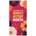 thumbnail image 3 of LUUFILx Women's History Month Celebration Banner Colorful Illustrated Floral Design Event Backdrop Party Supplies Event Decorations Photography Props, 3 of 7