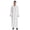 White, variant on Thobe for Men Islamic Arabic Robe - Satin Muslim Clothes Embroidered Prayer Clothes Loose Abaya Clothing Casual Kaftan Long Sleeve 1/4 Zipper Henley Shirt Size 3XL White