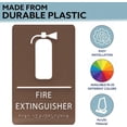thumbnail image 2 of ADA CENTRAL SIGNS - 6" X9" Fire Extinguisher Sign - ADA Compliant Tactile Graphics Grade 2 Braille Text | Wall Mount Emergency Plastic Signs for Shopping Malls, Office Building, Schools, & Restaurants, 2 of 7
