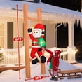 thumbnail image 3 of Papá Noel inflable navideño para escalar en forma de brdJade de 6 pies con luces LED, 3 of 8