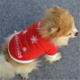 thumbnail image 5 of Ropa navideña para perros abrigo ropa para cachorros Navidad roja ropa para perros pequeños y medianos talla M, 5 of 5