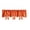 Orange, variant on Bow Window Valance Curtain, Polyester Ruffled Short Valance with Bows for Kitchen Bedroom Window Decor, 57in W x 17.7in H (Orange)