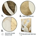 thumbnail image 3 of Designart "Collage Of Minimalism In Gold Leaves III" Leaves Floater Framed Canvas Wall Art, 3 of 5