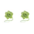 thumbnail image 1 of QualitChoice Curtain Tieback Punch-free Stylish Flower Shape Decorative Replacement Home Buckle Fastener Ornament Accessories Green 2PCS, 1 of 6