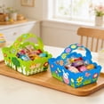 thumbnail image 4 of DAMAI 8 Pcs Easter Gift - Easter Baskets with Handles, Cute Rabbit Chicks Design Bulk Basket Set for Egg Hunts, Baskets Bulk & Durable Bags with Handles, 4 of 6
