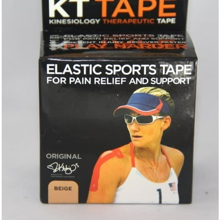 KT TAPE KINESIOLOGY THERAPEUTIC Cotton Elastic Sports Tape BEIGE 14Strips PRECUT