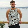 thumbnail image 6 of KLL Funny Beagle Active Dog Print Men's Muscle Gym Workout Stringer Tank Tops Bodybuilding Fitness T-Shirts Tank Tops Men-X-Large, 6 of 7