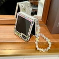 thumbnail image 6 of Frusde for Samsung Galaxy Z Flip 6 Clear with Strap Wristband Laser Bling Transparent Cute Case for Girls, 6 of 6