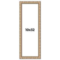 10x32 Frame Silver Real Wood Picture Frame Width 1.5 inches | Interior Frame Depth 0.5 inches |