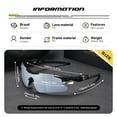 thumbnail image 2 of ReyDix Unisex Half-Frame Sunglasses Shaped Sunglasses Outdoor Cycling Sports Irregular Frame Sunglasses, 2 of 4