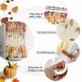 thumbnail image 5 of Shower Curtains for Bathroom-36"x72",Thanksgiving Pumpkin Fall Maple Leaf Waterproof Bath Curtain Grommet Shower Curtain Set with Hooks,Watercolor Autumn Plant Washable Bath Accessories, 5 of 8