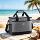 thumbnail image 1 of Bolsa térmica reutilizable para picnic con correas de transporte, de tela Oxford, bolsa refrigeradora para camping, barbacoa, oficina y Gris, 1 of 8